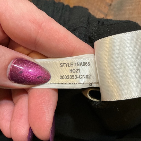 Madewell Waffleback Pull-On High-Rise Tapered Black Pants Women’s Size Small - Picture 11 of 12